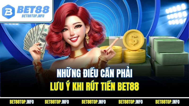 Những điều cần phải lưu ý khi rút tiền Bet88